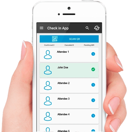 Agility, security and professionalism in access control with our event check-in app