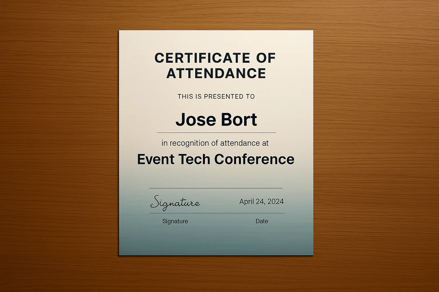 Use this tool to send diplomas or attendance certificates after the event